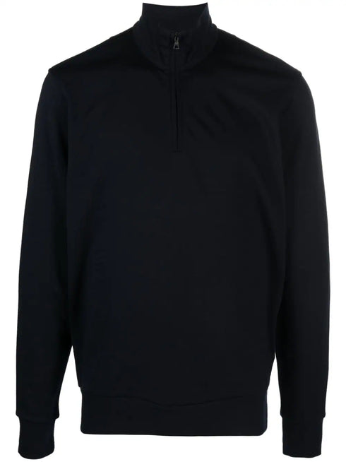 half-zip wool jumper